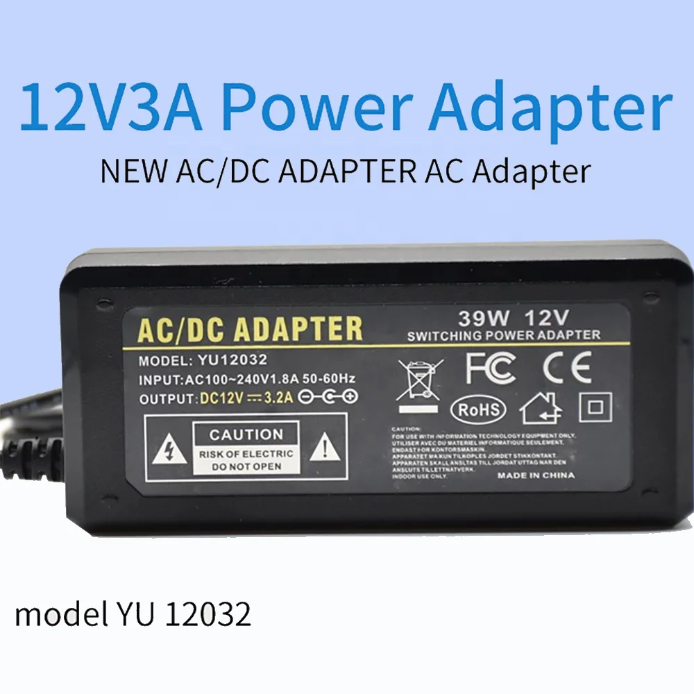 Factory Custom 12V DC Switching Power Adapter ABS Material Desktop Charger with 1-Year Warranty for All-in-One Desktops