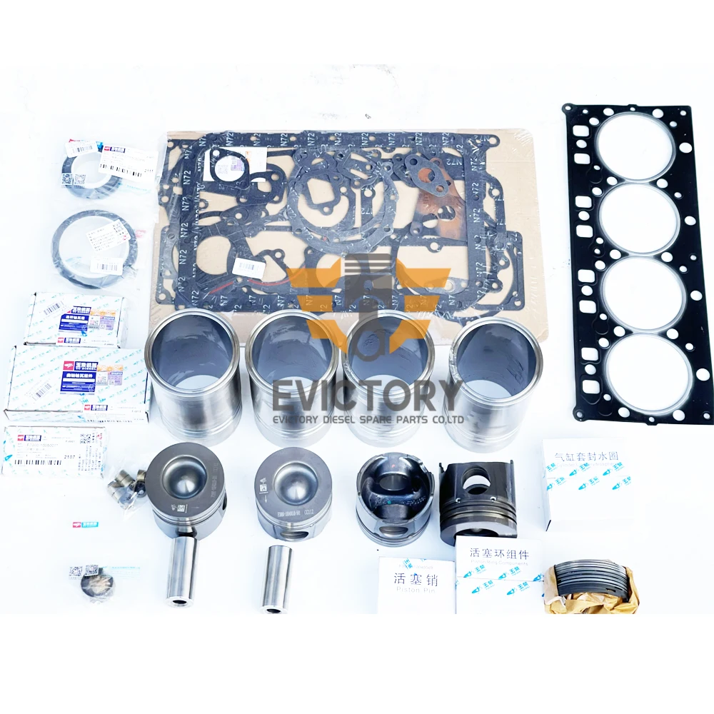 For SD490 CY4102 Engine Rebuild Kit Piston Ring Full Gasket Kit Main Conrod Bearing Connecting Rod