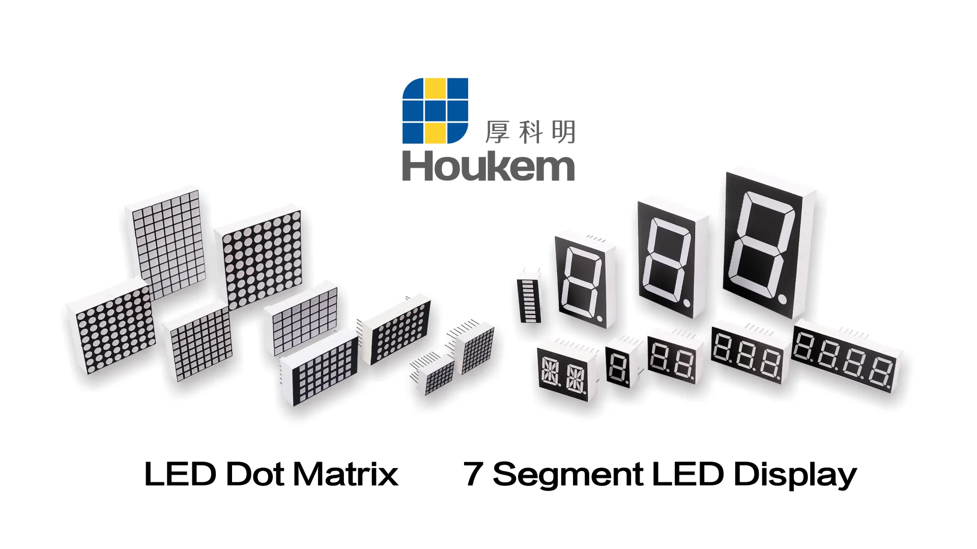 1.7mm Green 16x16 Dot Matrix Houkem-21616-bsg Led Matrix 16x16 - Buy ...