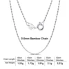 Catena di bambù da 0,6 mm