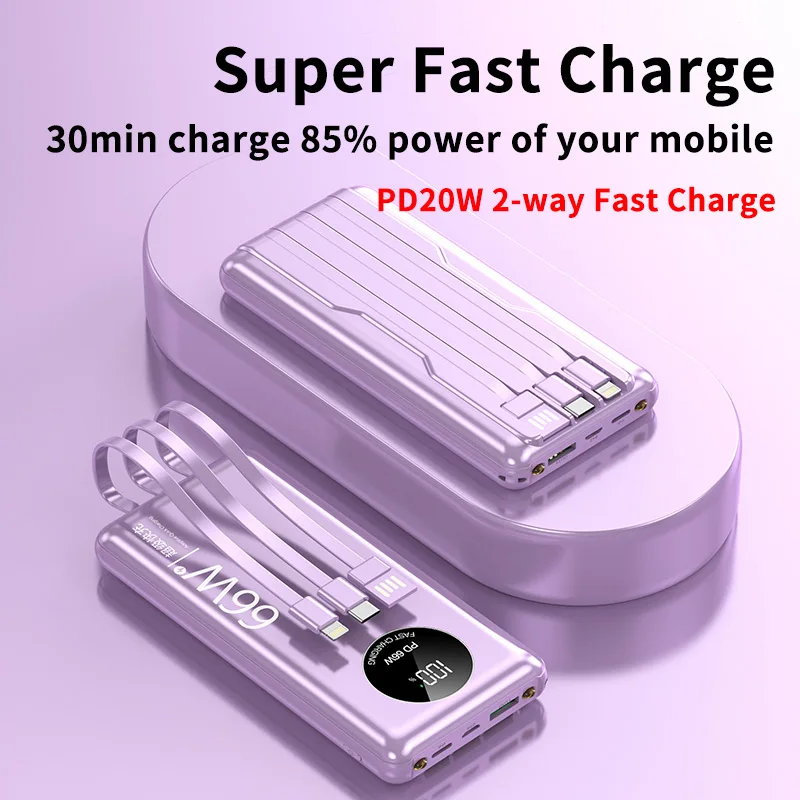 Technology Slim Built In Cables Powerbanks Pd22w Fast Best Seller