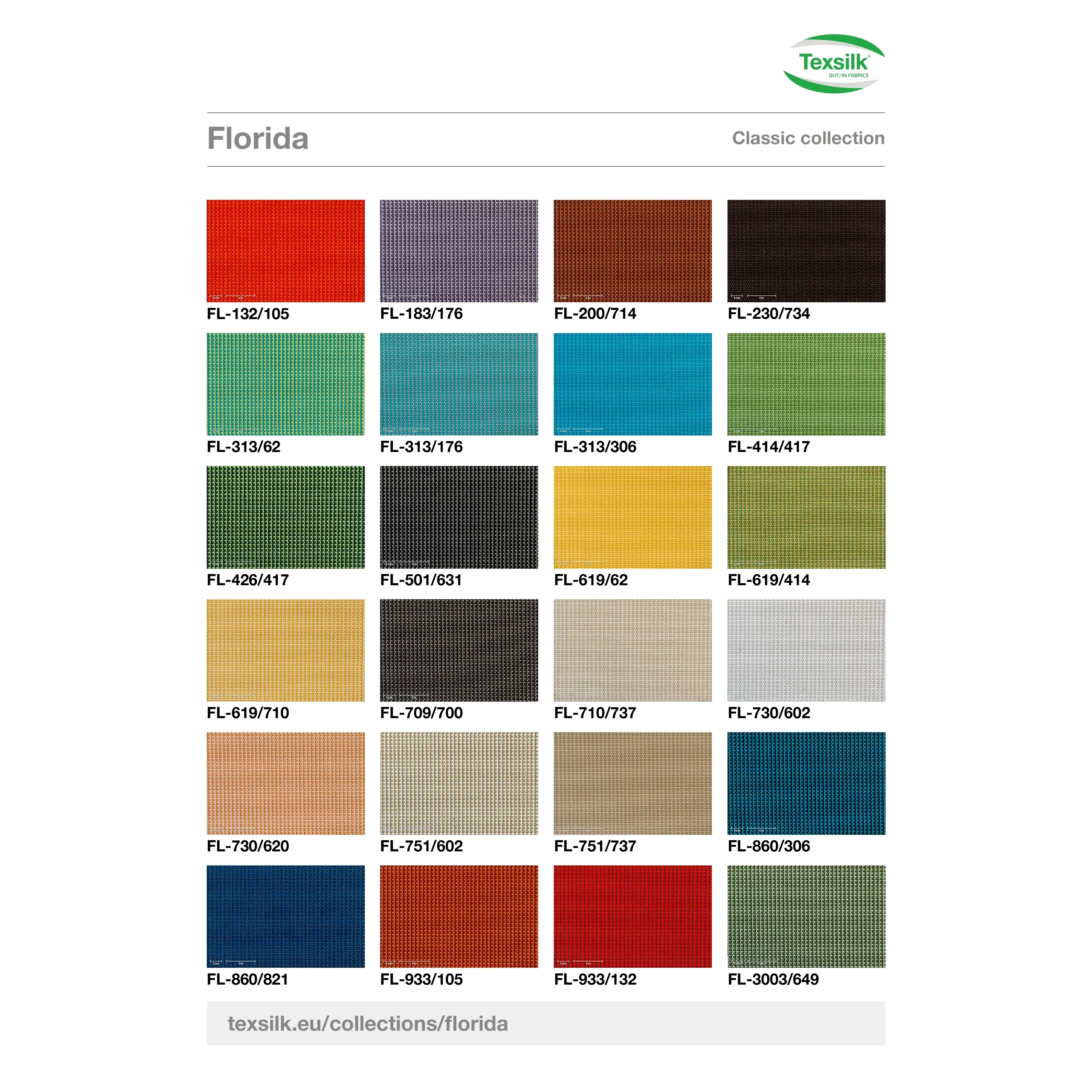 Коллекция Florida Texsilk Spain тканая ткань среднего веса окрашенная многофункциональная обивка домашний текстиль водонепроницаемая уличная