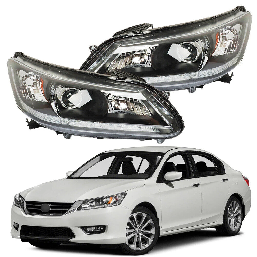 OEM replacement new base version halogen projector headlamp drl LED headlight for HONDA Accord sedan 2013 2014 2015