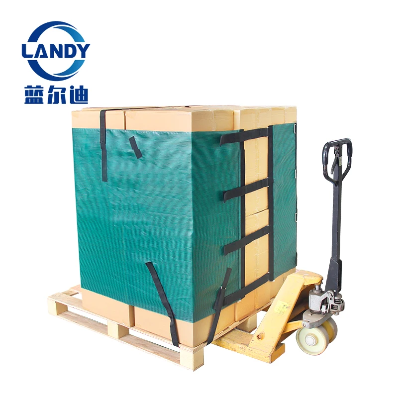 Custom eco friendly reusable Euro pallet strapping wrap pallet heavy duty cover manufacturers