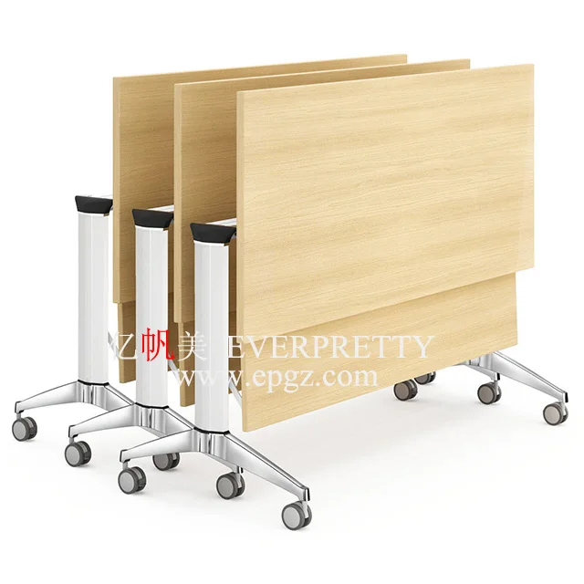 Folding School Library Furniture Reading Study Desk Movable Student Table