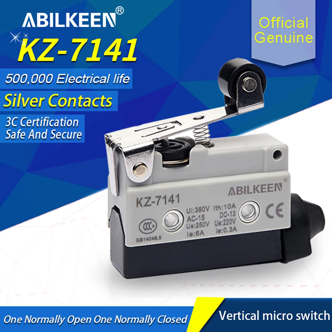 ABILKEEN KZ-7141 Micro Switch - Reliable 250V 10A Hinge Lever