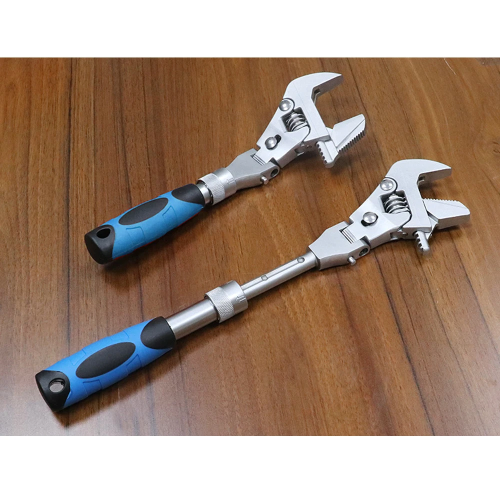 Flexible 10 Inches Chrome Vanadium Steel Metric Ratchet Wrench Handtools