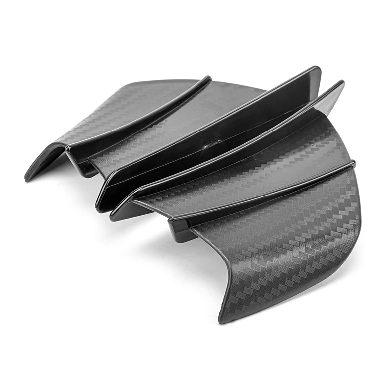Motorcycle Refit Accessories Universal ABS Carbon Fixed Fairing Aerodynamic  Winglet Wing
