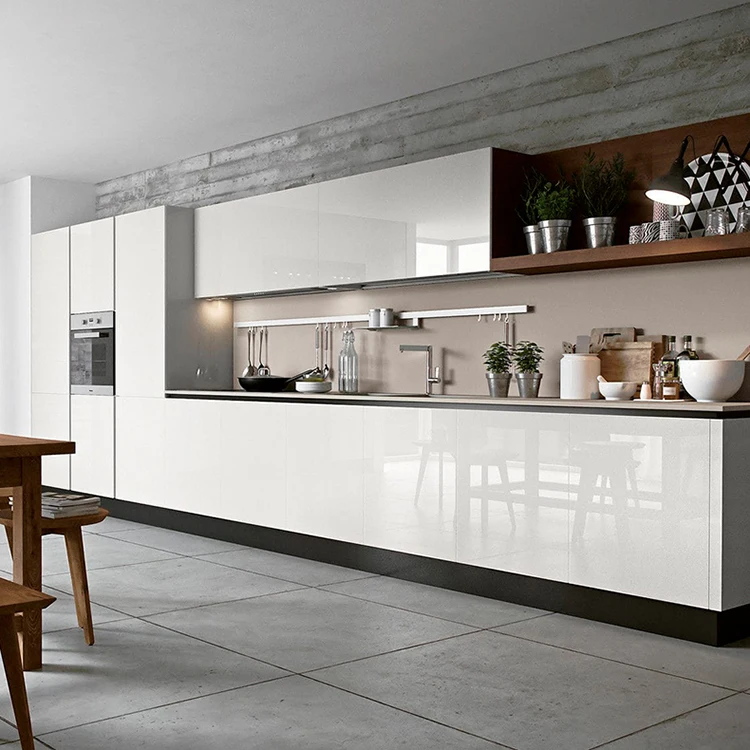 Luxury Solid Wood Modern Kitchen Island Set with Customized Cabinets ...