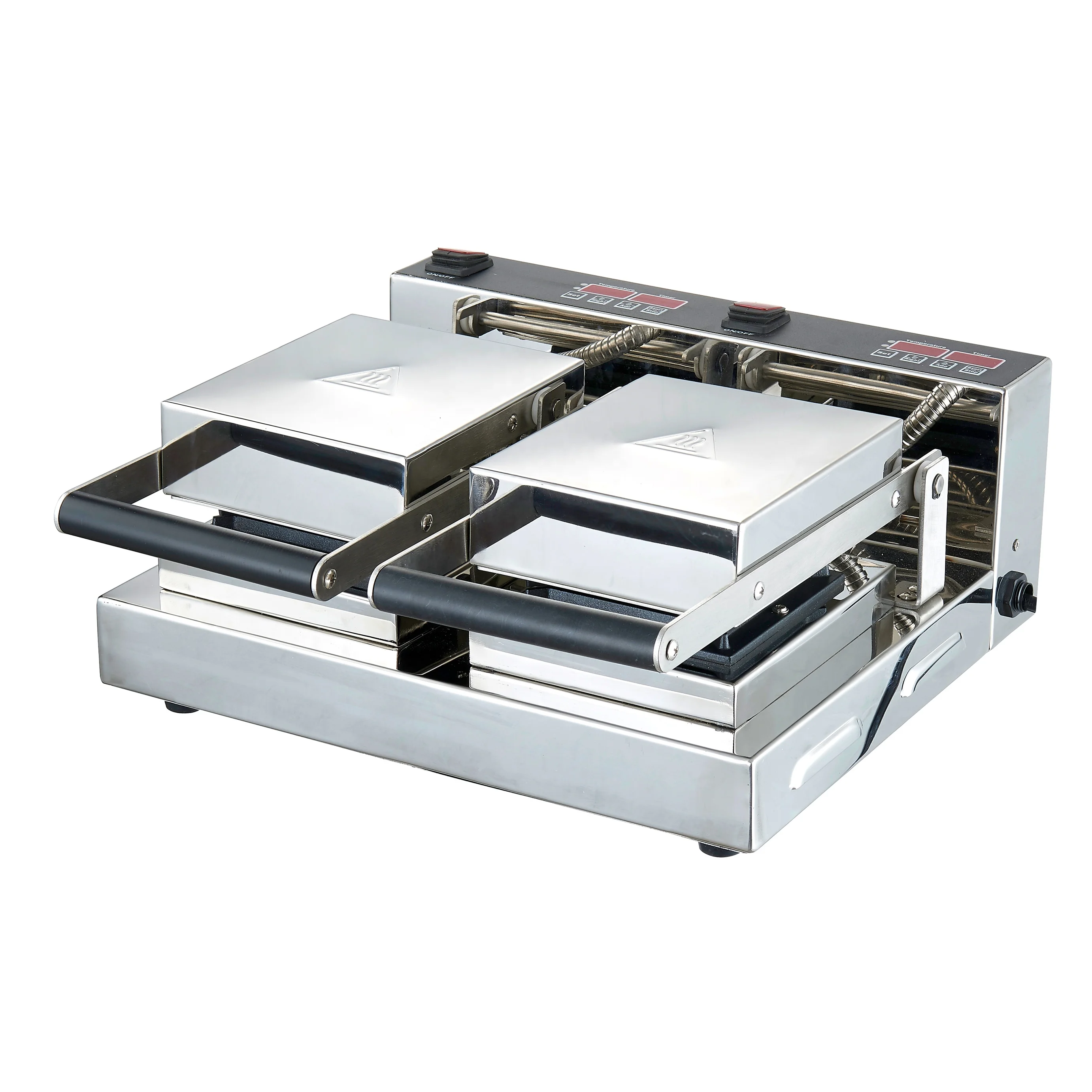 
 Electric square sandwich maker double sandwich maker stainless steel sandwich maker High-end products  