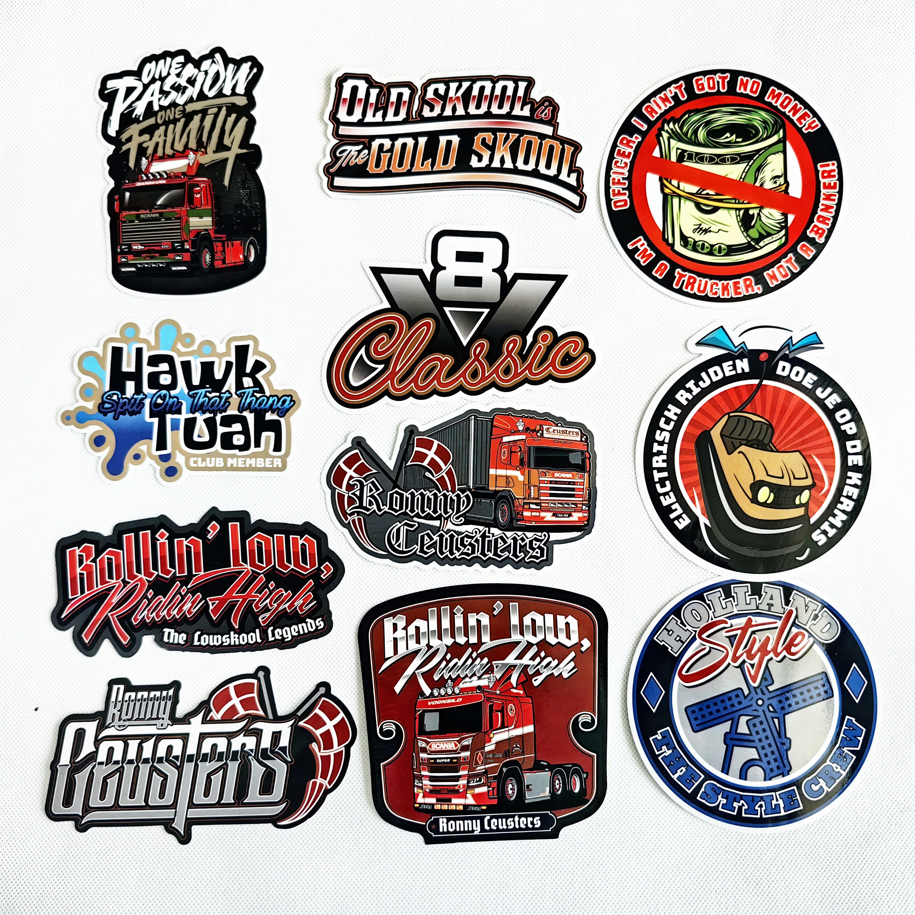 Custom Sticker Pack Waterproof PVC Vinyl Self-Adhesive Label Logo ...