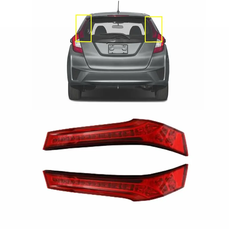 OEM GK5 auto parts Red LED Rear Pillar Tail Brake Light Lamp for Honda Fit Jazz 2014 2015 2016 2017