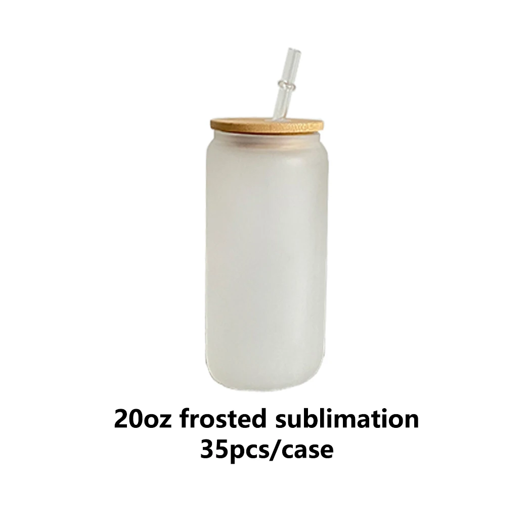 Sublimation ombré frosted glass water bottle (500ml) – We Sub'N