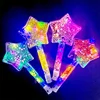 Colorful pentagram short stick