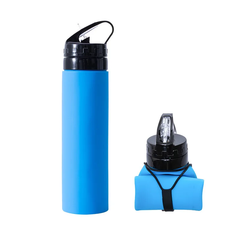 Bpa Free 600ml Silicone Sport Bike Drinking Folding Water Bottle Buy