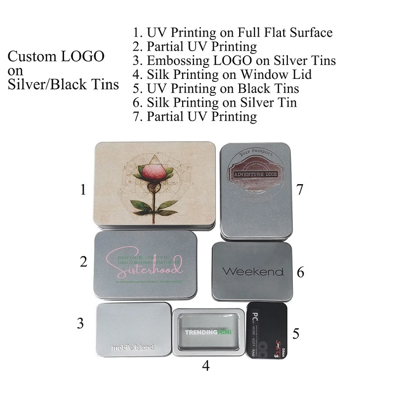 Manufacturers Custom Small Metal Hinge Packaging Tin Box