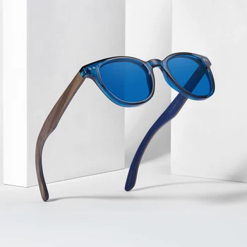 Square Handmade wooden sunglasses 2024 men polarized sun glasses uv400 custom Natural Wood Bamboo Sunglasses Logoglasses logo