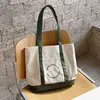 Green boat tote bag