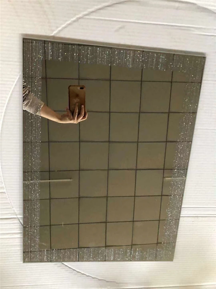 frameless mirror tiles