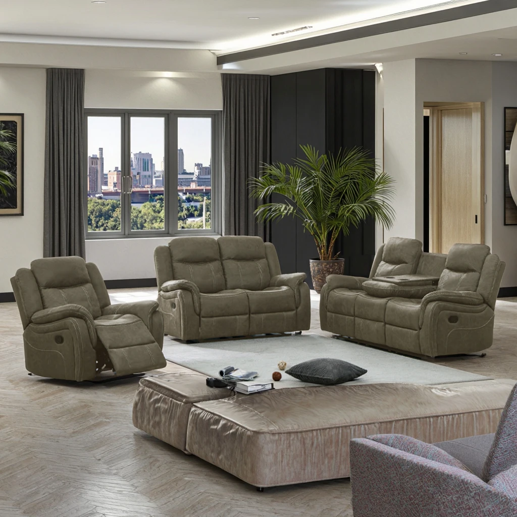 Royal Oak Jones Piece Recliner Sofa Set Frank Furniture Fashion