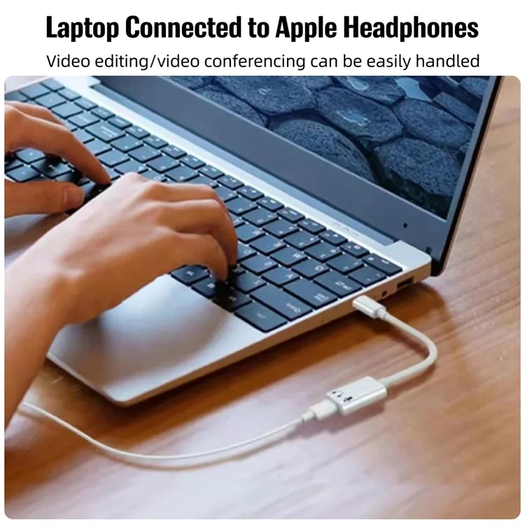 USB C to for Ios Audio Headphone Adapter for IP 16 15 Pro Max Pad Pro Type C HIFI Aux Earphone Cord Connector