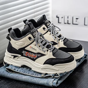 M1517 High-top Work Boots for Men New Autumn/Winter Men's Shoes Fashionable Casual Sneakers Sports Shoes for Men Trendy Shoes