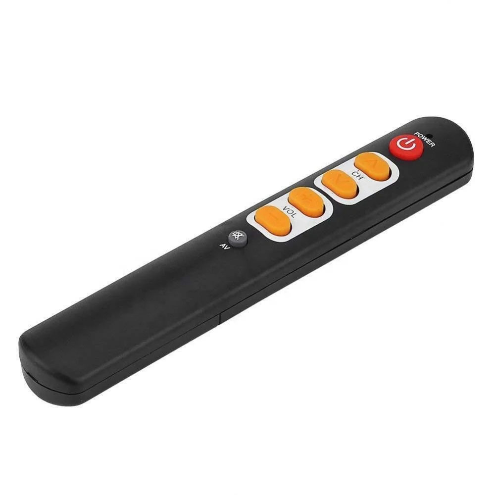 Universal 6 Key Learning Remote Control with Big Button Infrared IR Remote