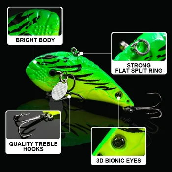Cheery New 65mm 17.5g Vibration Sinking Fishing Lure Wholesale Artificial Hard Swimming Noise Fishing Bait Hard Lure – Hard Lure – view 5