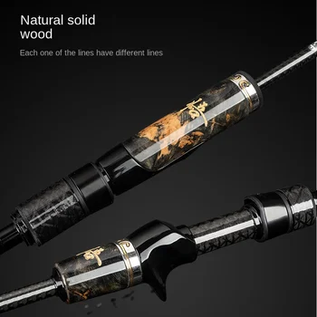 Demon Hunter New Wukong Carbon Micro L Hardness Single Rod Stream Fishing Rod Straight Gun Handles Luya Far Throat Design – Hard Lure – view 4