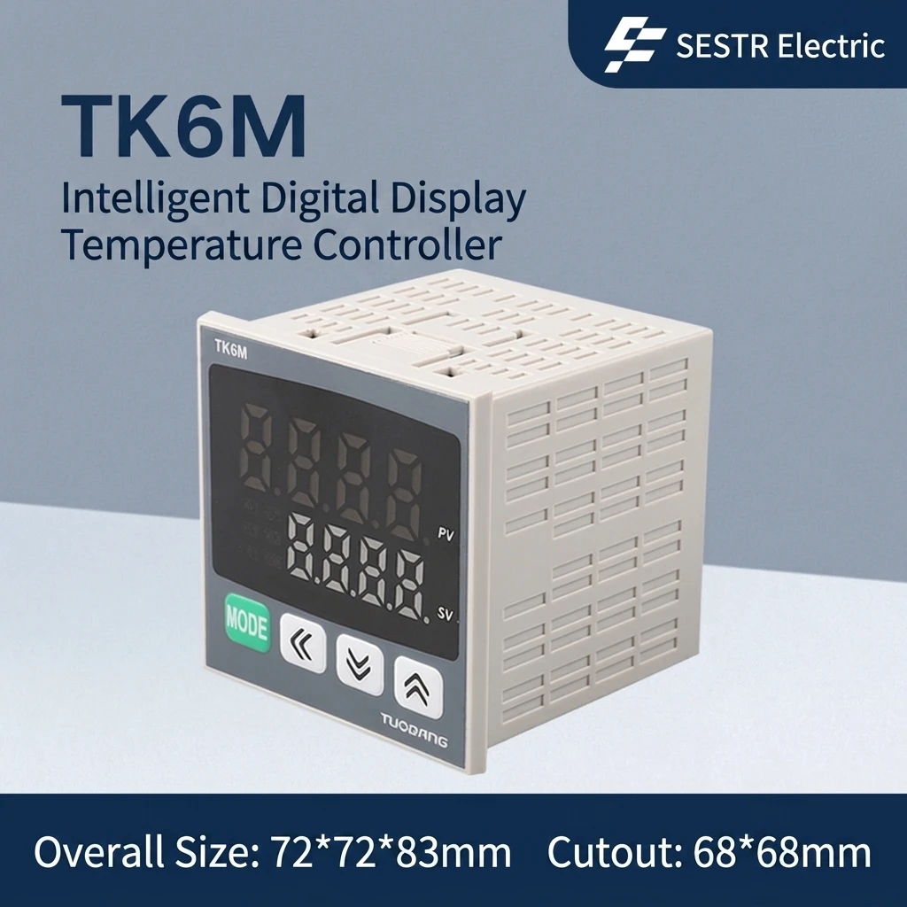 TUOBANG Intelligent PID Temperature Controller TK6M 14RV K/E/PT100 Input ODM/OEM Industrial Thermostat for Packaging Machine