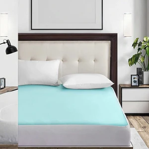 Waterproof Anti-Slip Mattress Cover 90x190cm 100% Polyester Luxurious Washable Bed Protection Pad Anti-Dust Mite Anti-Bacteria