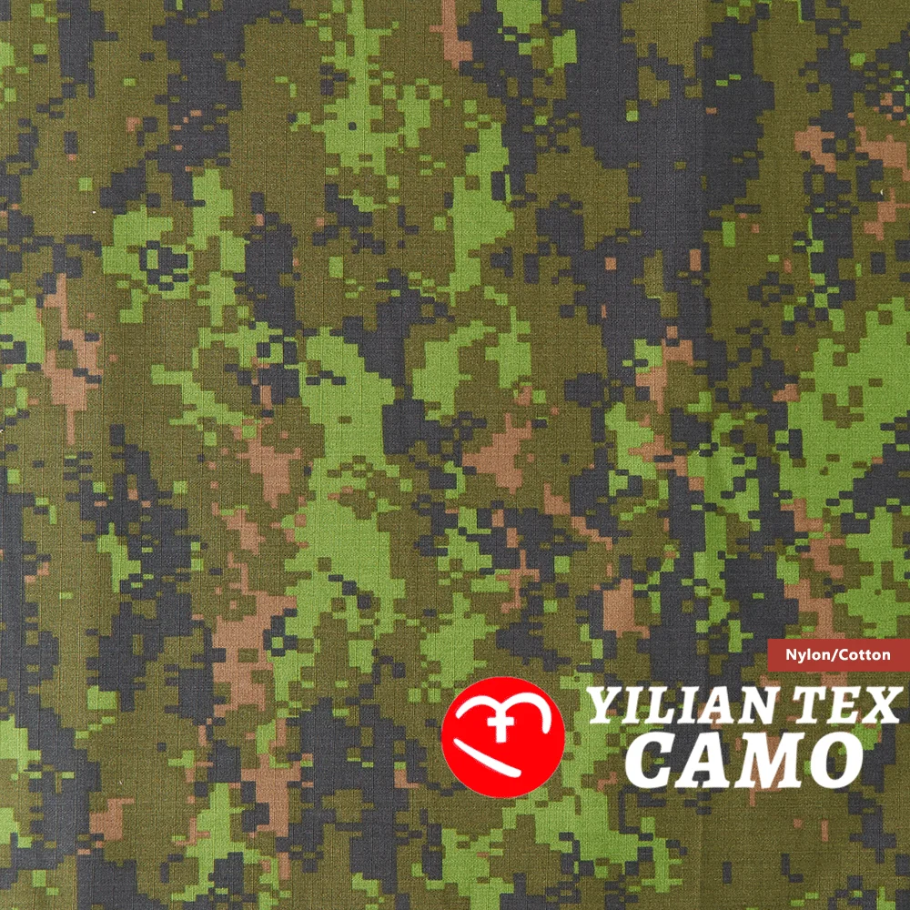 CADPAT Digital Forest Camouflage Fabric - 65/35 NyCo Ripstop