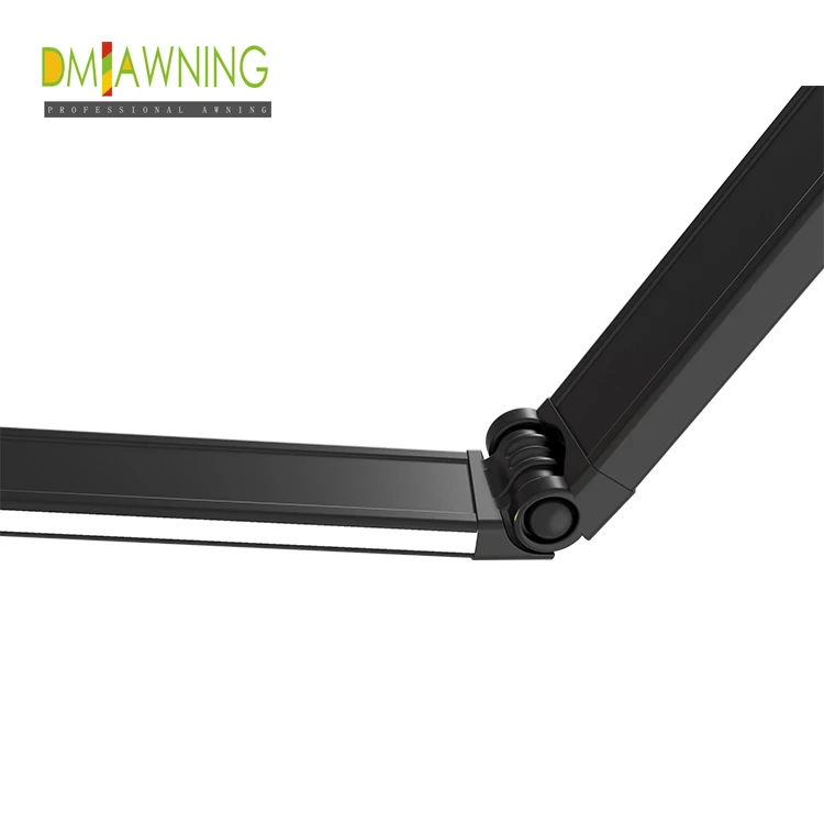 铝制全盒式遮阳篷/带led灯系统的可伸缩遮阳篷