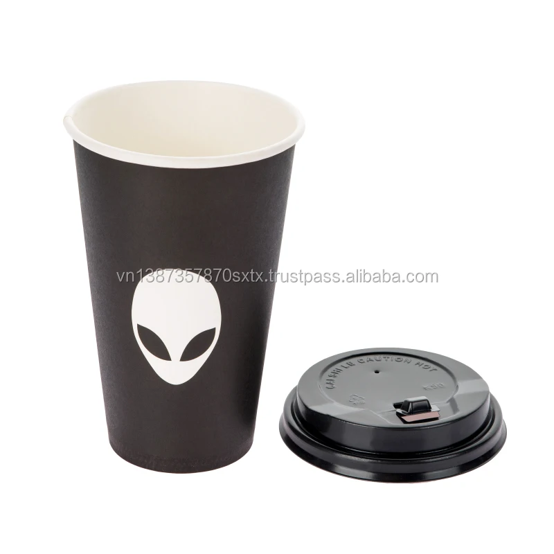 8oz Customized Logo Eco Friendly 18 Pe Coating Disposable Coffee Paper Cups With Lid Buy Custom Printed Paper Coffee Cups Vietnam Paper Cup Coffee Cups For Vending Product On Alibaba Com
