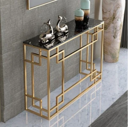 Modern LV Console Table with Marble Top for Home Furniture - China Furniture,  Table