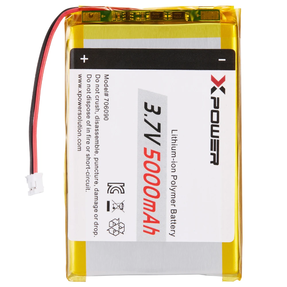 3.7v 5000mah High Density Rechargeable Lithium Polymer Battery For Toys