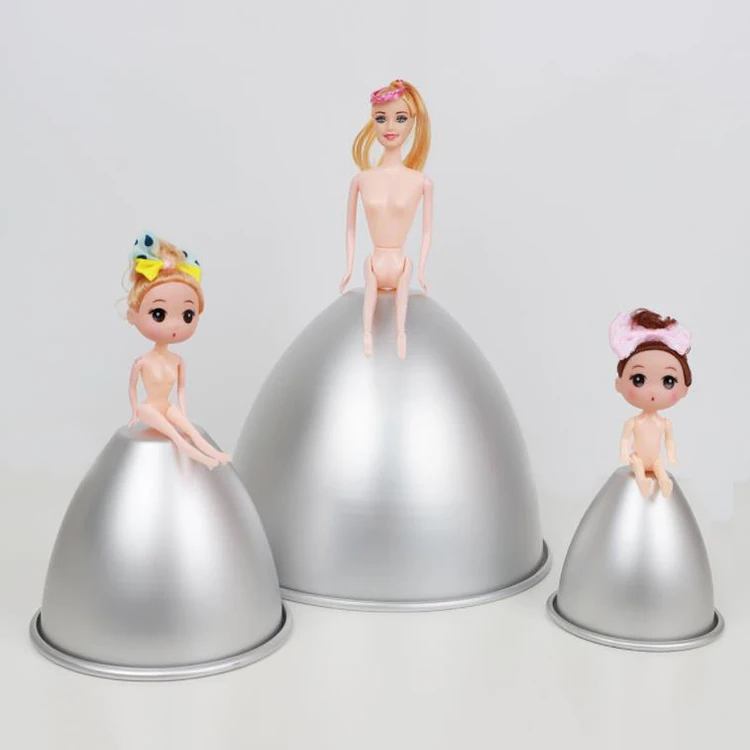 YS 4 5 6 7 8 Inches Princess Doll Girl 's Skirt Cake Mold Aluminium Metal  Molde Cake Pan Tin DIY Baking Wedding Decoration Kit