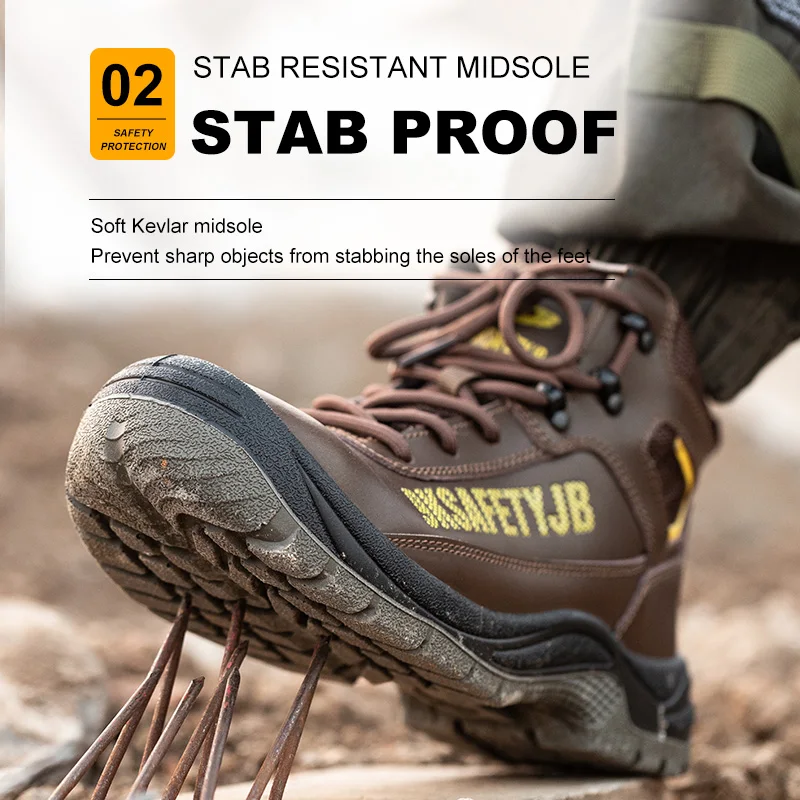 Zapatos de seguridad para hombre, calzado de protección con punta