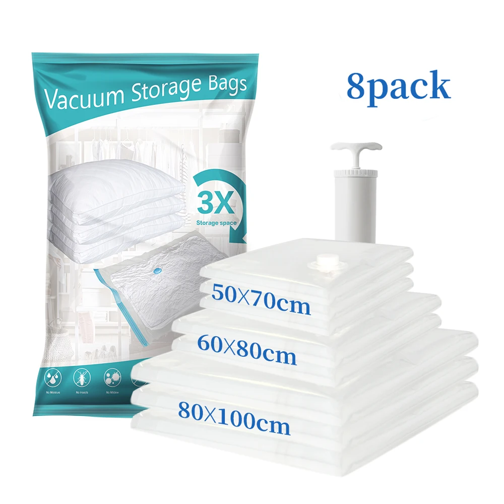 Dropship 2pcs Vacuum Storage Bag Vacuum Compression Bag Storage