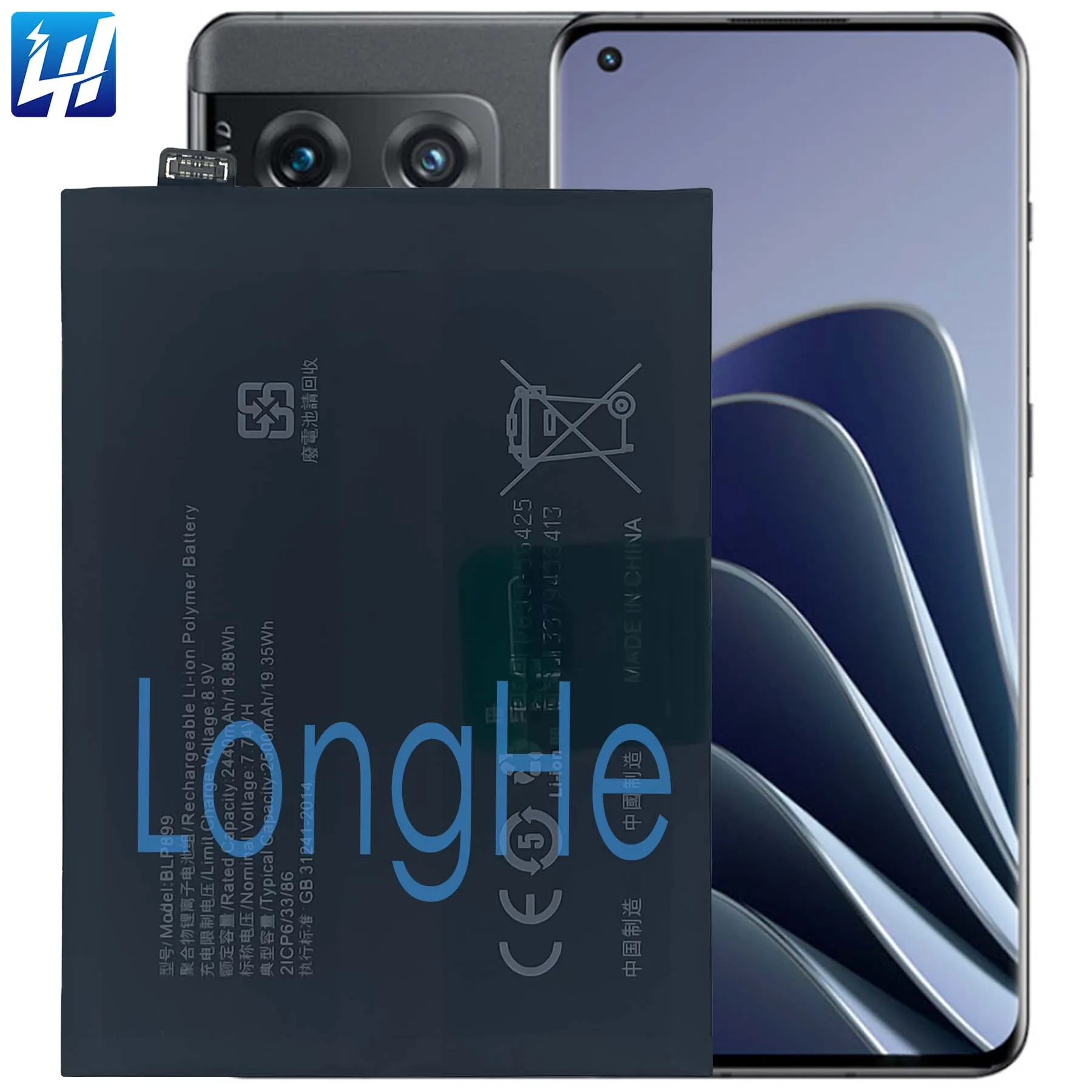 Factory Original High Capacity Battery 1+/ONEPLUS BLP899 1+ Battery for  1+/ONEPLUS 1+10 PRO