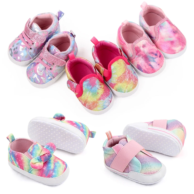 Infants Shoes Soft Soles 0-12 Months Baby Indoor Walking Shoes Matching Camouflage Walking Shoes