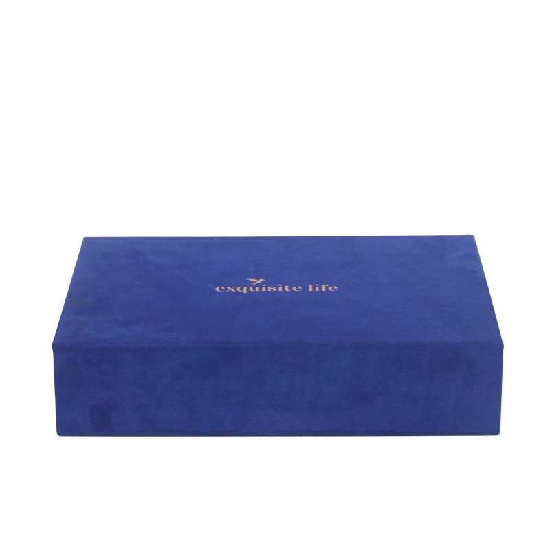 Manufacturer Wholesale Custom High-end Gift Box Blue Magnetic Closure ...