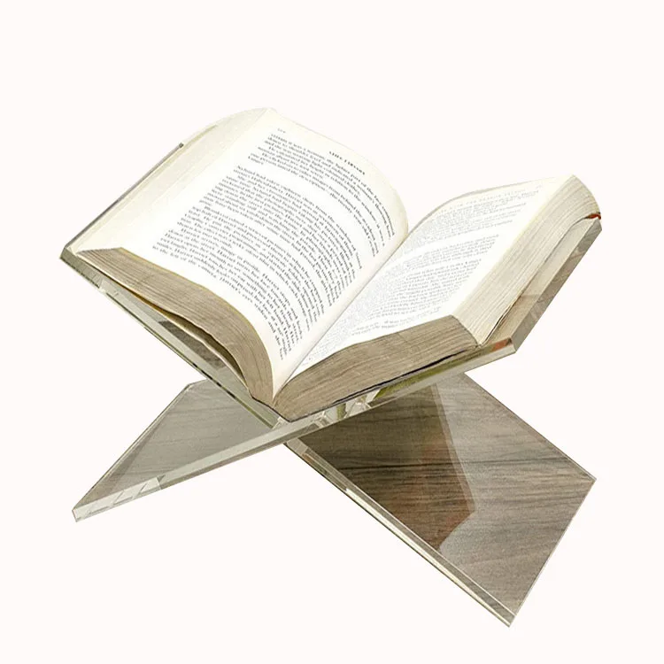 clair acrylique porte-livre ouvert et fermé présentoir de livre de