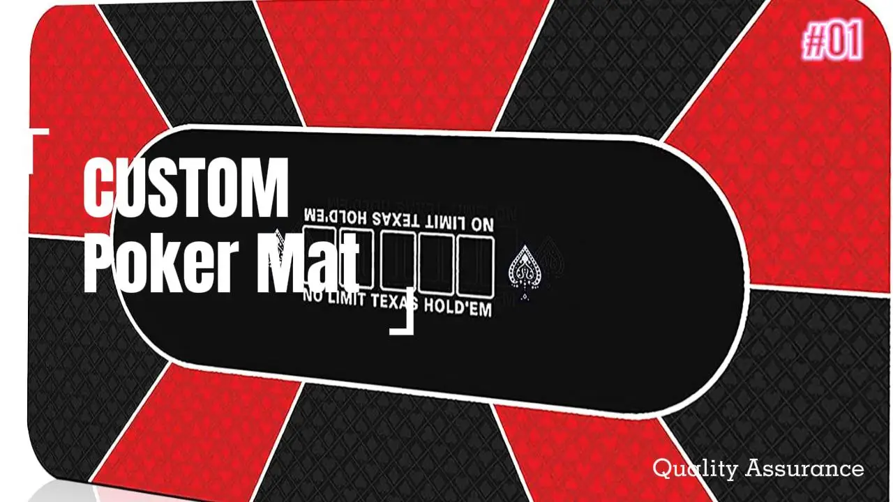 Casino Tablecloth Poker Table Mat Natural Rubber Nonslip Foldable