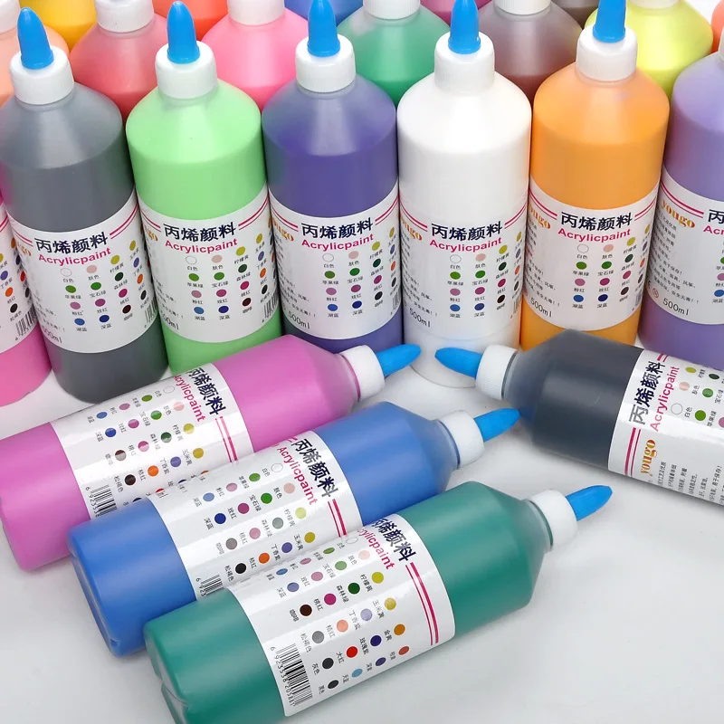 Xin Bowen Art Supplies 500ml Large Capacity Acrylic Paint Wholesale Price Colorful Artist Paint