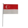 Singapore hand flag