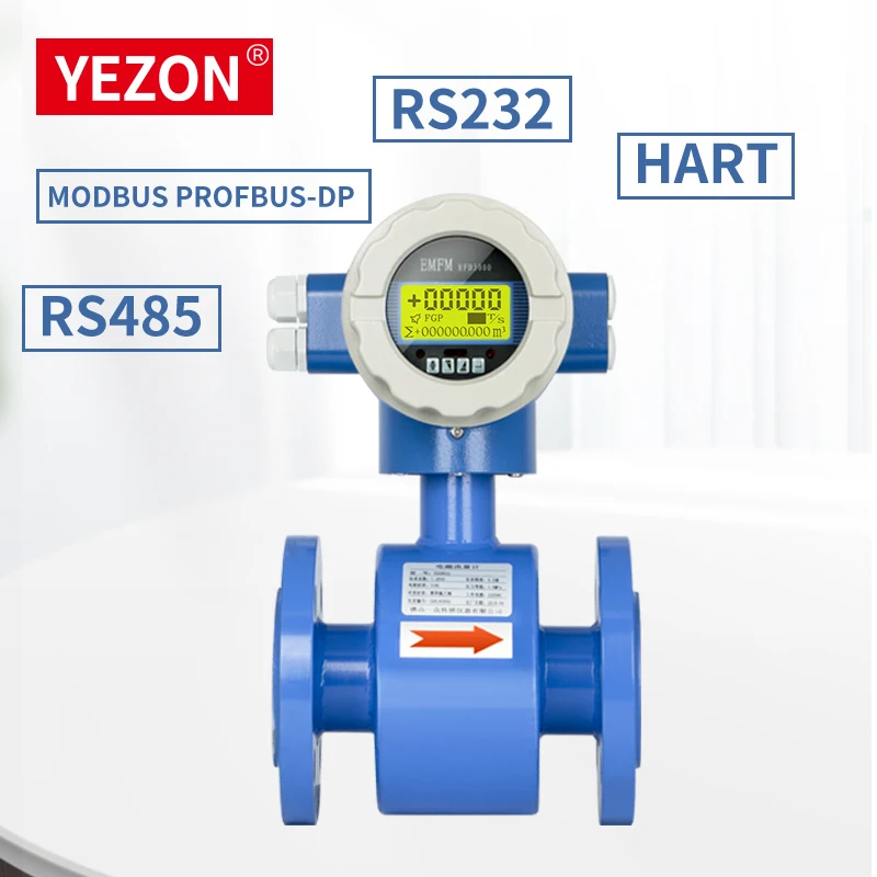 PL111 Diesel Brook Electromagnetic Flow Meter PTFE Integrative RS485 Display OEM Customized for Water Application Oil Gas