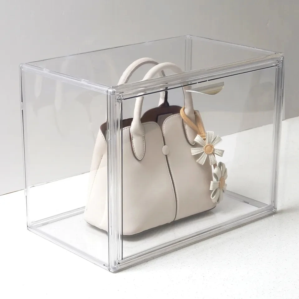 Source Custom luxury clear acrylic hand bag display case box on m