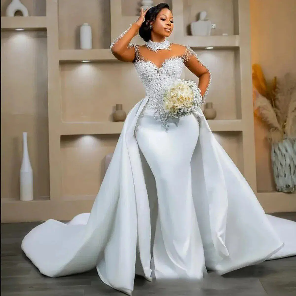 princess 2 in 1 wedding dresses Crystal Embellished Strapless Trumpet Princess 2-in-1 Wedding Dress Annabella Bridal