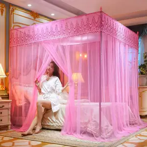 Luxury  Style  Large Royal Palace Mosquito Netting Bedroom Decoration Double Single Bed Mosquito Net